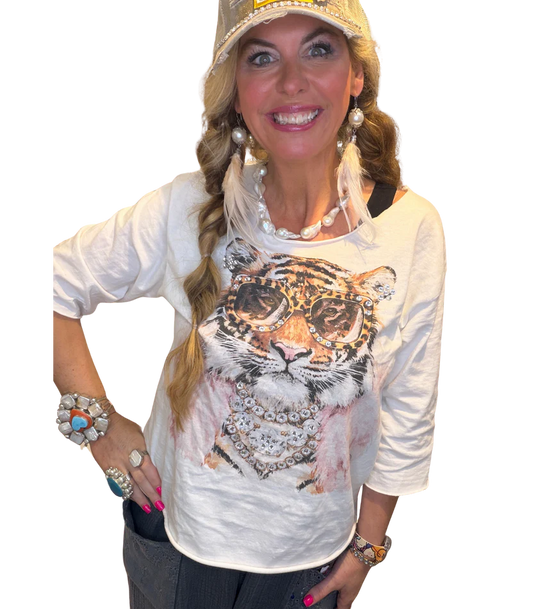 Glam tiger tee