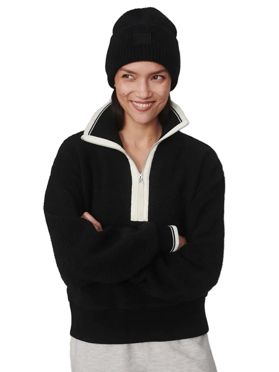 Anika Half Zip Fleece - Black