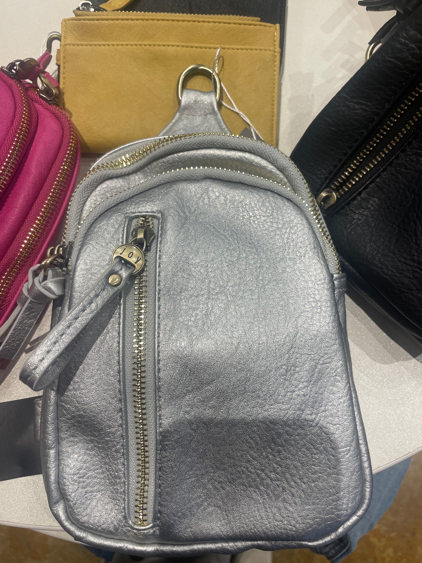 silver skyler sling bag
