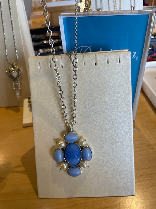 Blue Moon Pendant Necklace