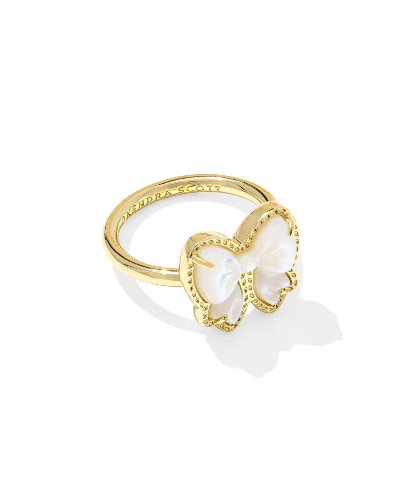gold haley bow ring