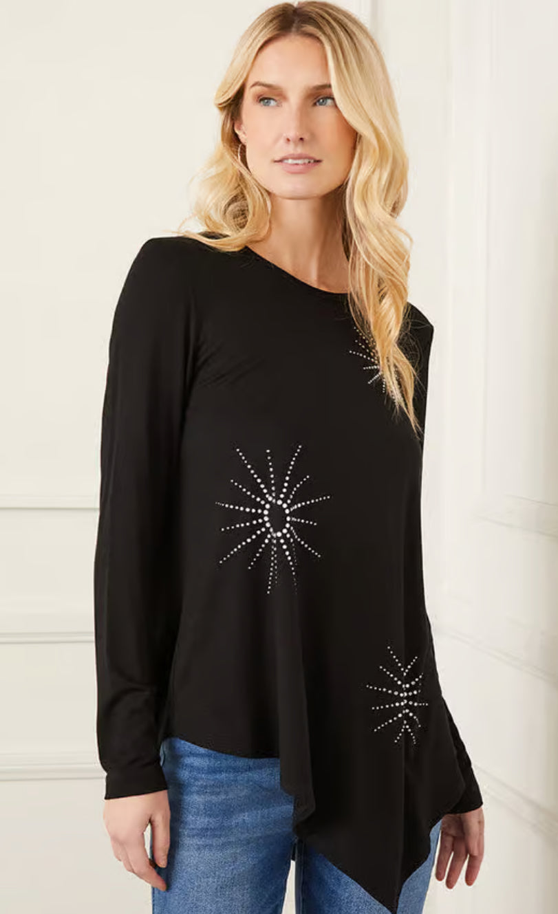 Black Embellished Top