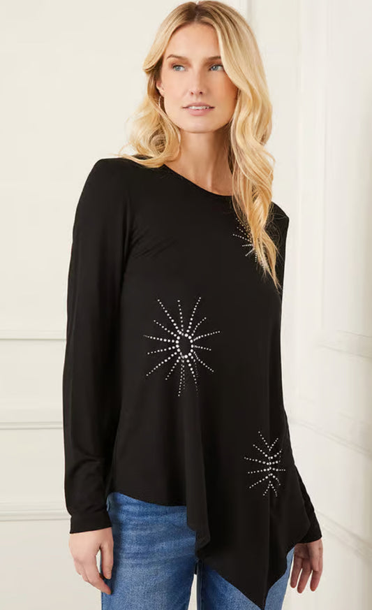 Black Embellished Top