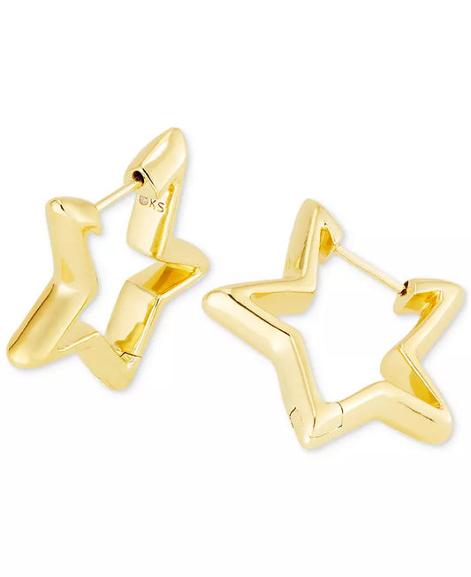 star huggie earrings