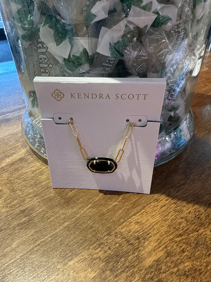 Elisa Enamel frame necklace