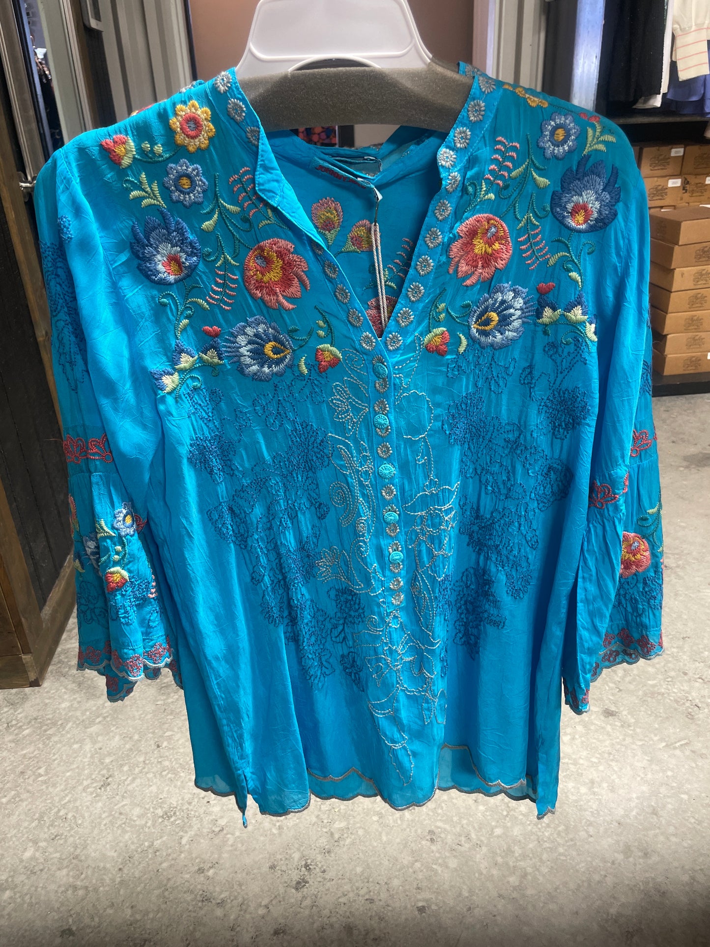maverick blouse blue