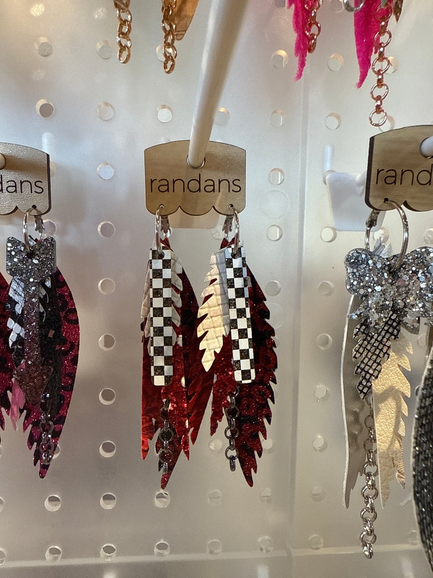 Feather detailed earrings