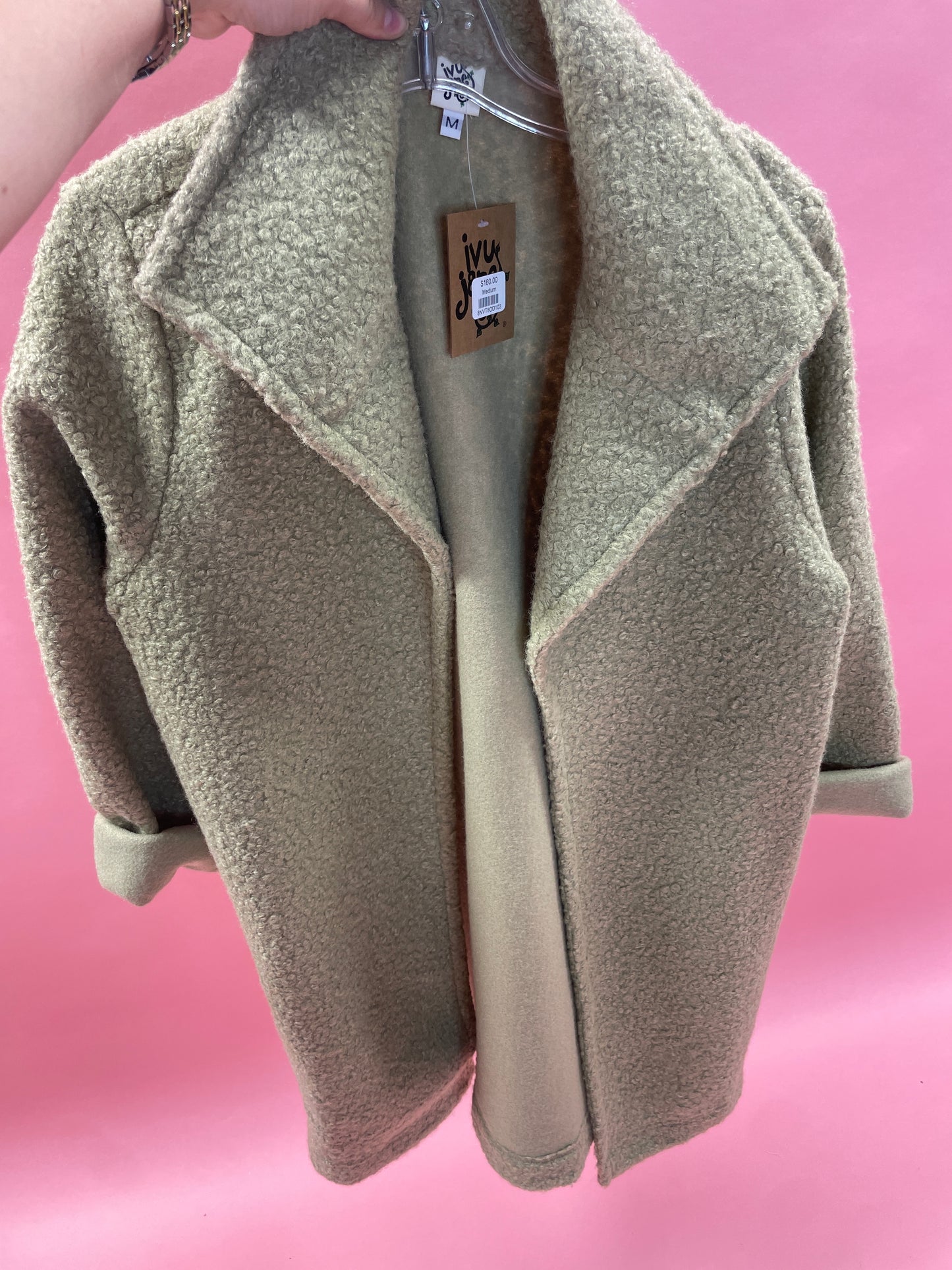 Wooly Like Coat Olive