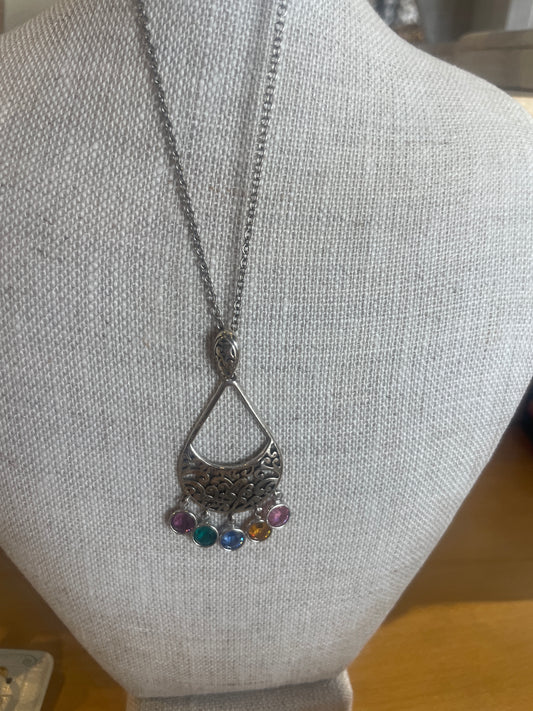 ELORA GEMS DROPS NECKLACE