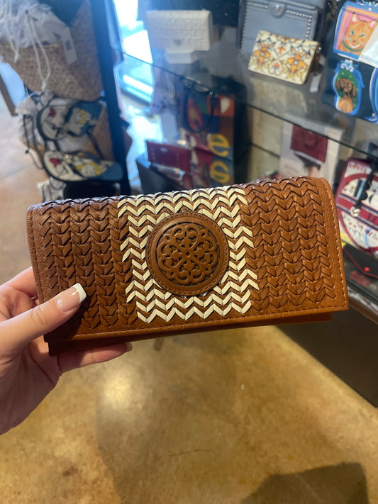 brown Brighton wallet