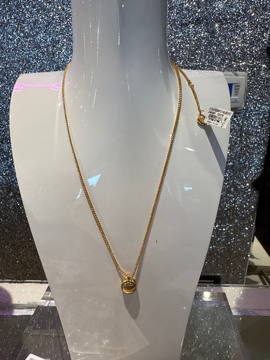 Contempo gold pendant necklace