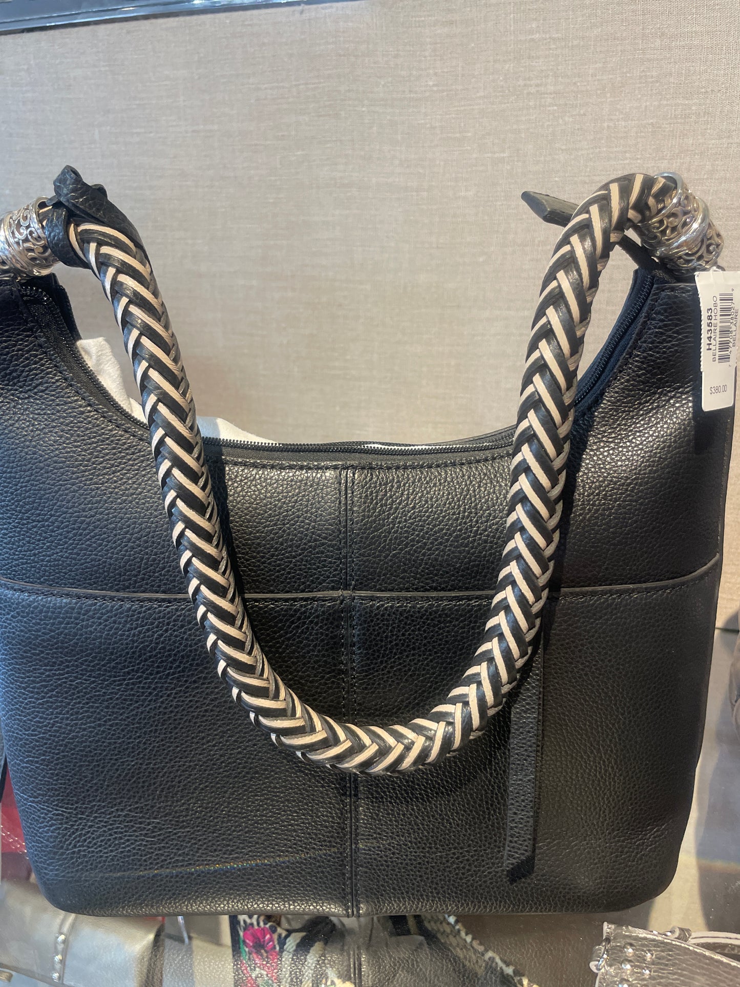 BLK BELLAIRE HOBO