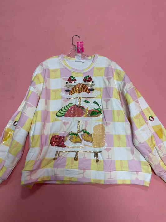 CHECKERD BRUNCH SWEATSHIRT