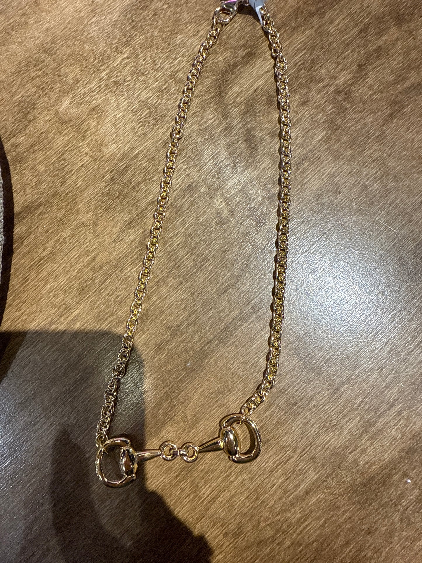 GOLD SMALL SNAFFLE NECKLACE