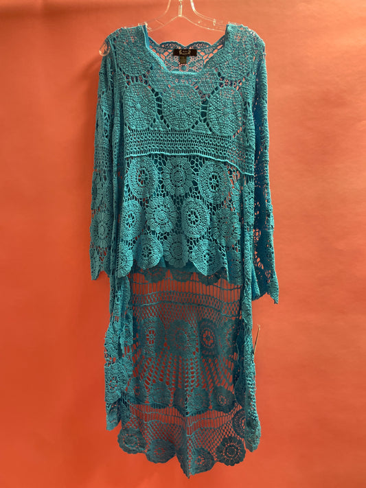 Beth Turquoise Blouse~2