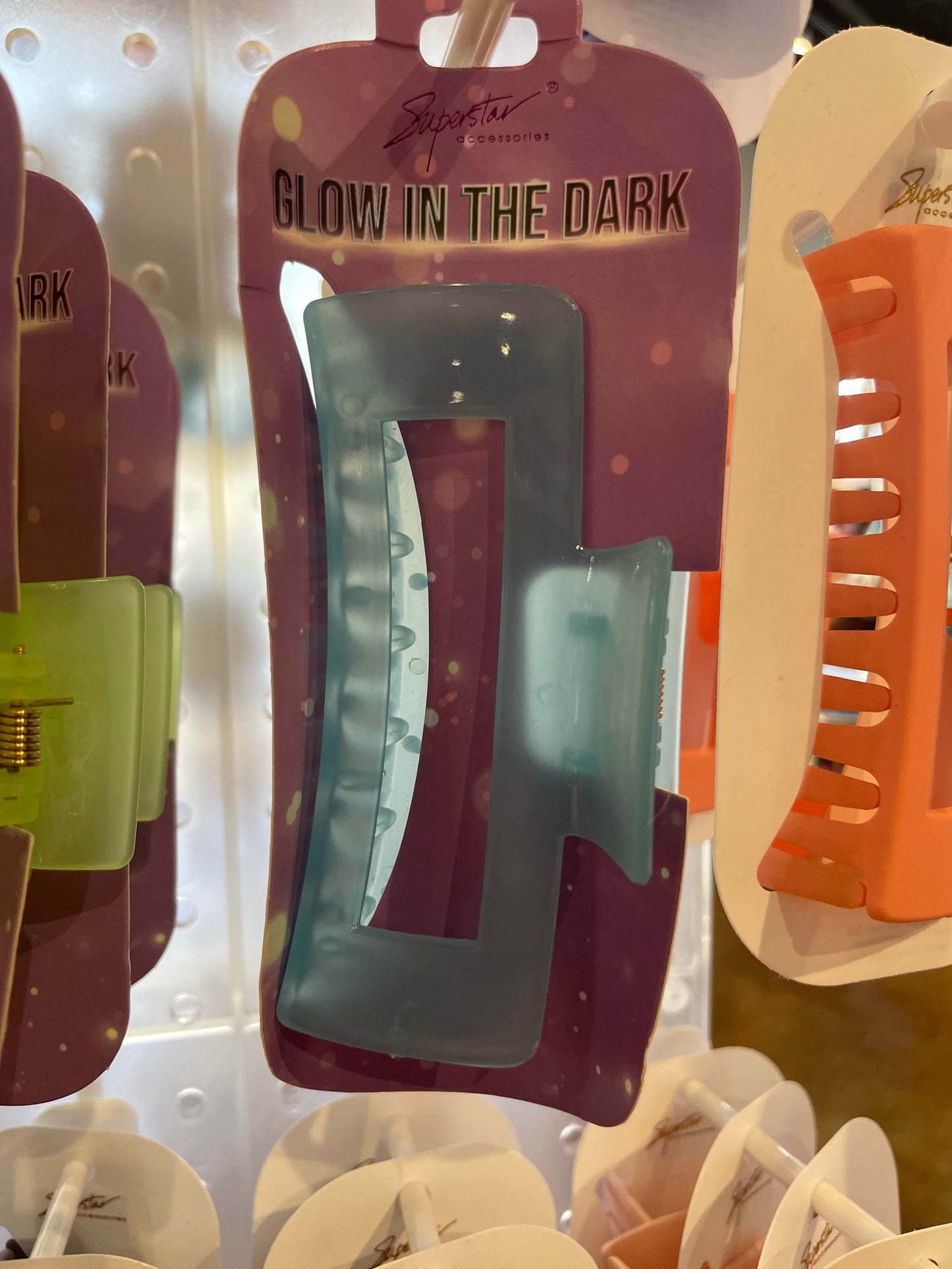 Glow In the Dark Claw Clip