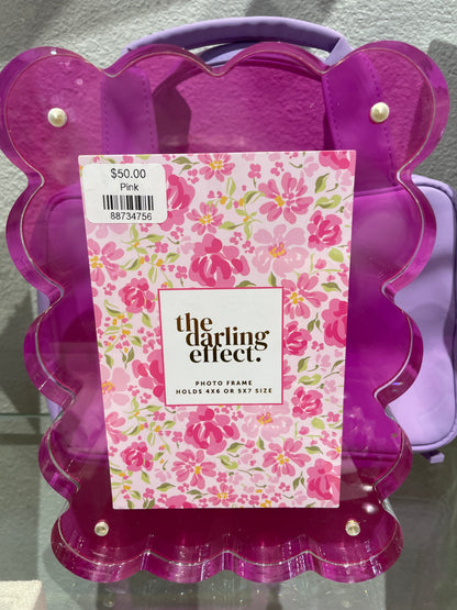 Rectangle Scalloped Acrylic Frame