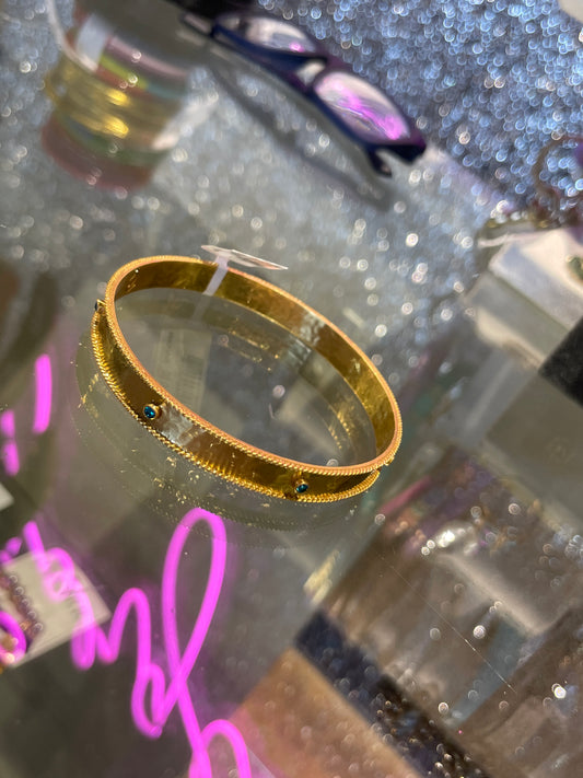 SAVOY BANGLE GLD PACIFIC BLUE