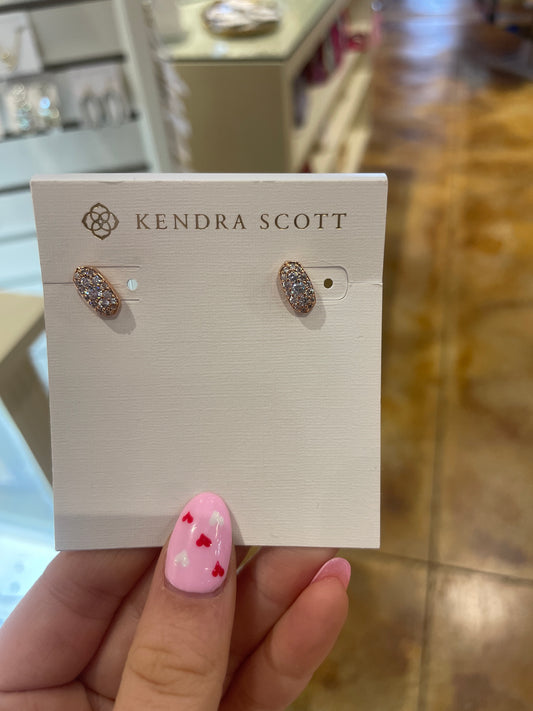 Grayson Stud Rose Gold Earrings