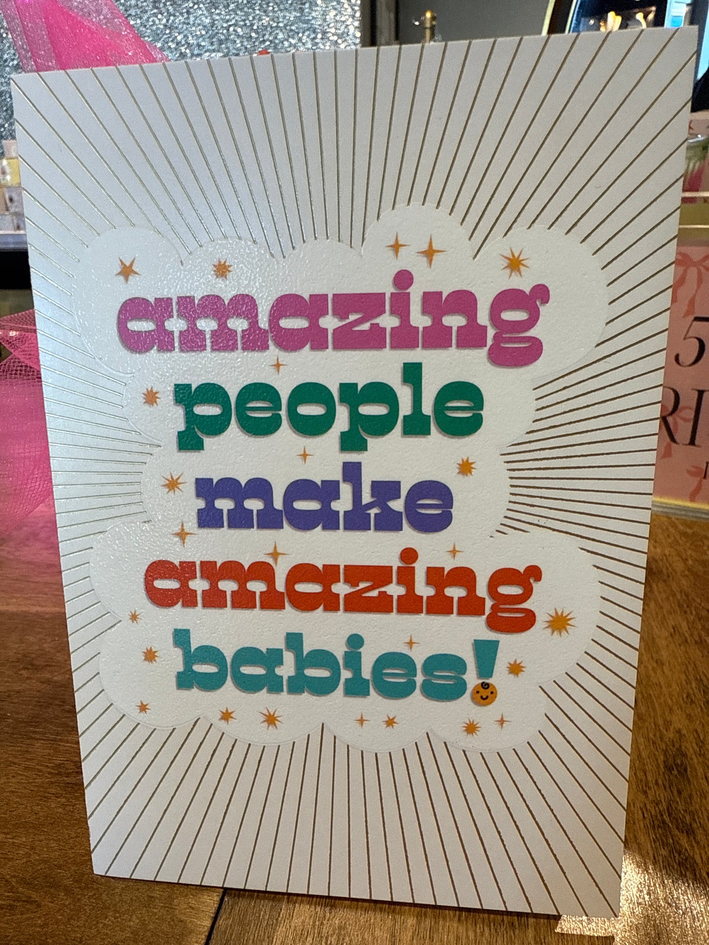 New baby card