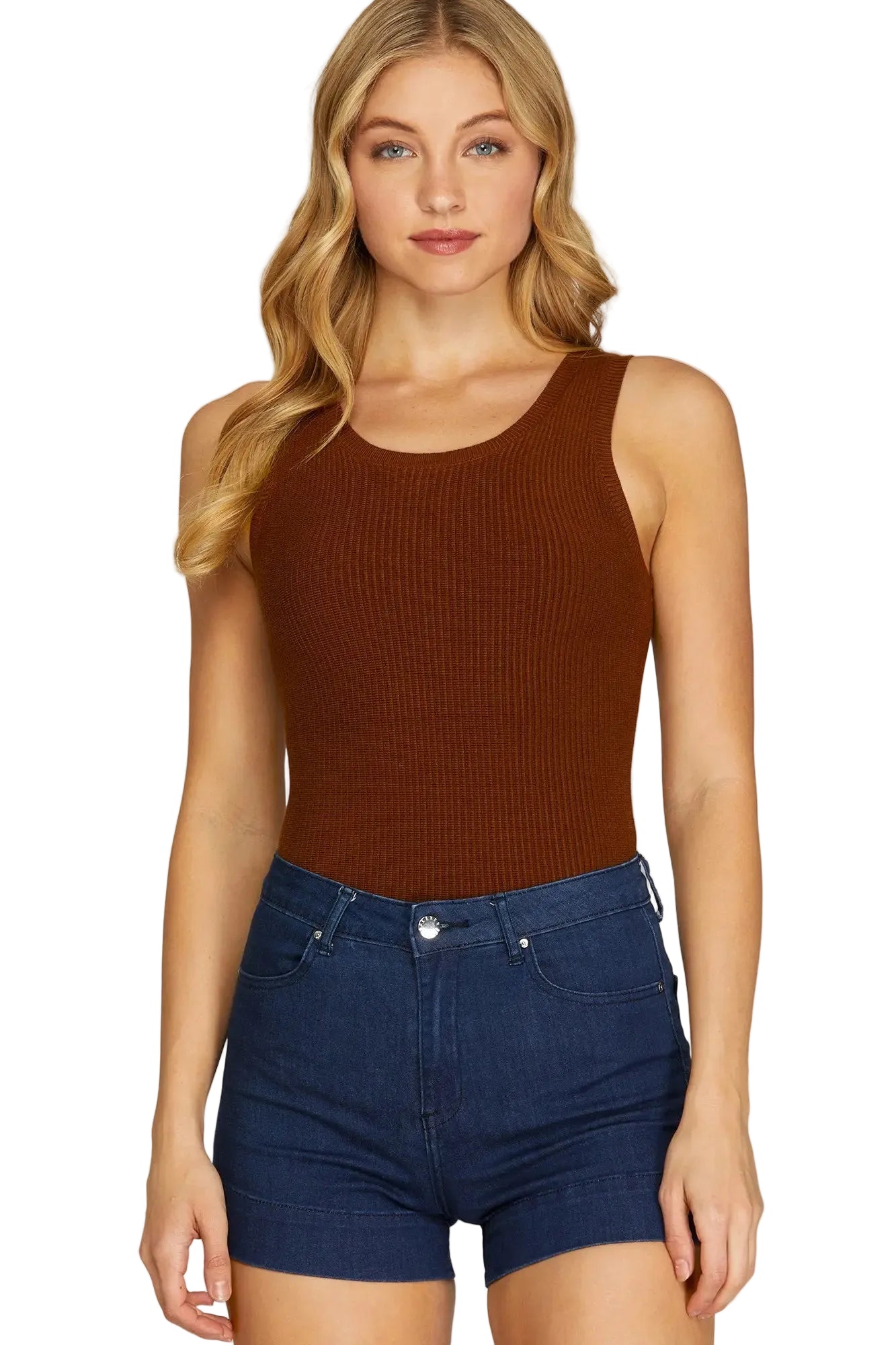 ROUND NECK SWEATER BODYSUIT