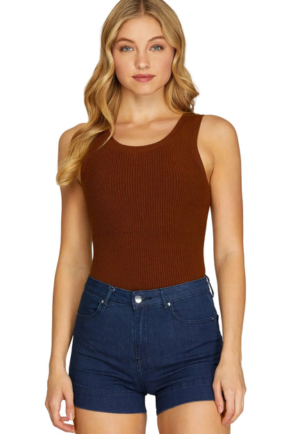 ROUND NECK SWEATER BODYSUIT