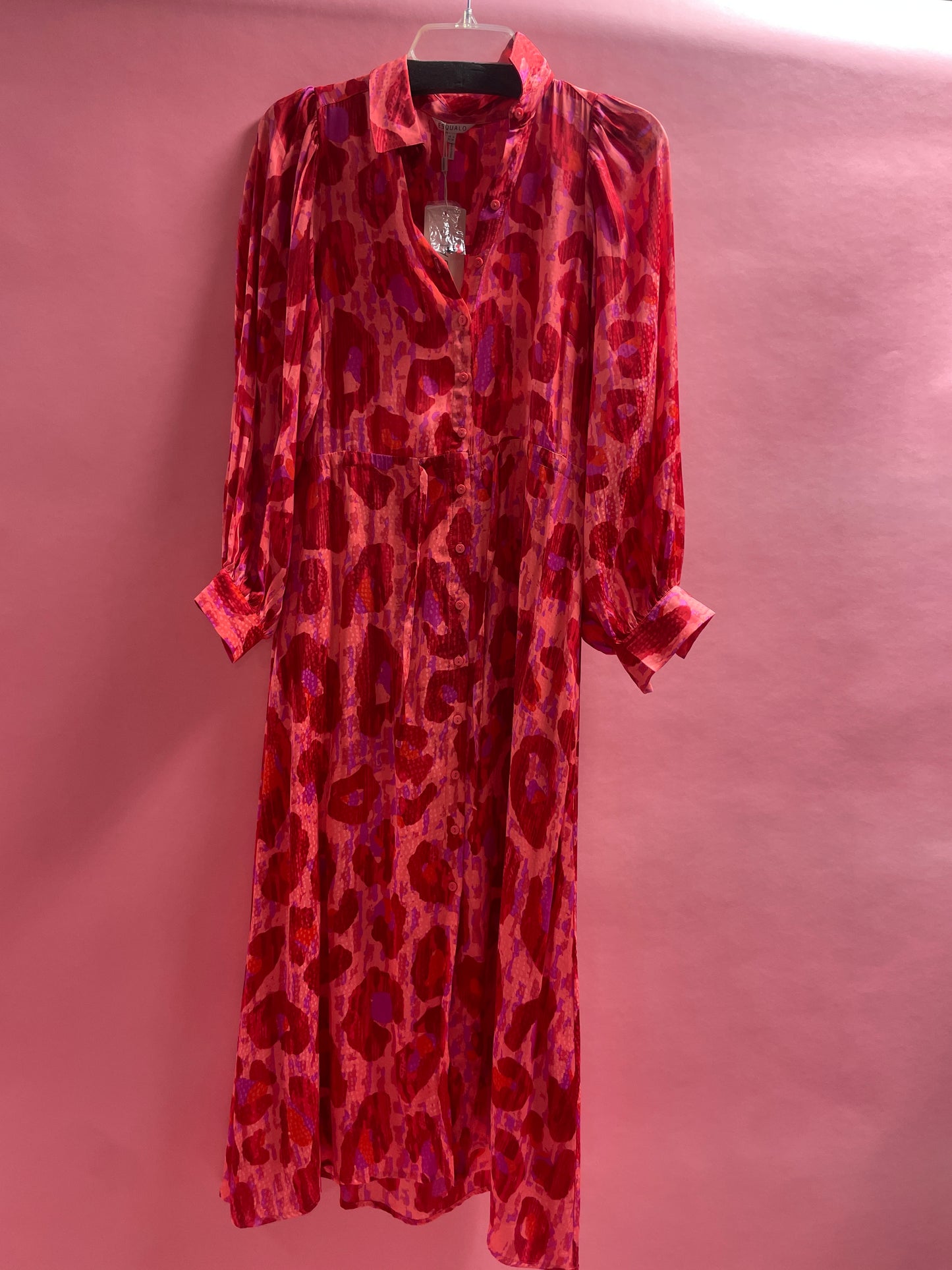LONG ANIMAL PRINTED DRESS