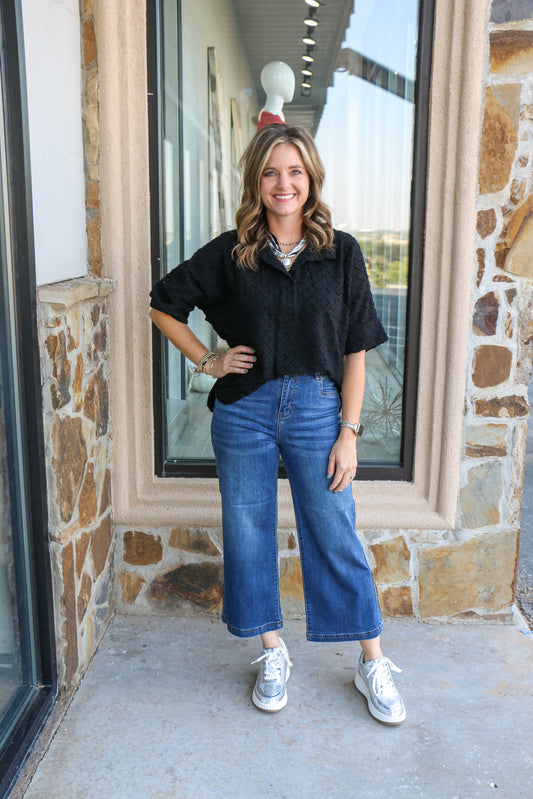 CRINKLE PULLOVER HIGH LOW