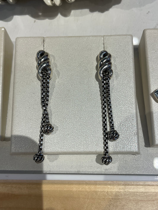 Interlock Twist DBl  Drop Earrings