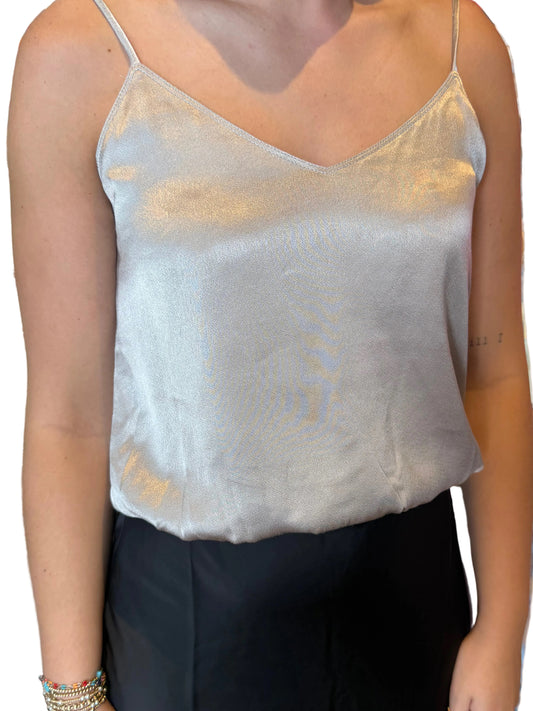 Stone silk tank