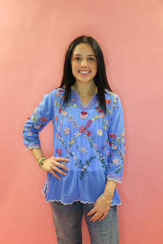 DAISY PEDAL BLOUSE
