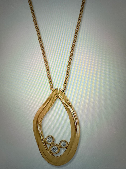Gold Cascade Lumina Necklace