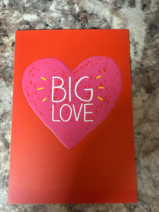 Big Love valentines card