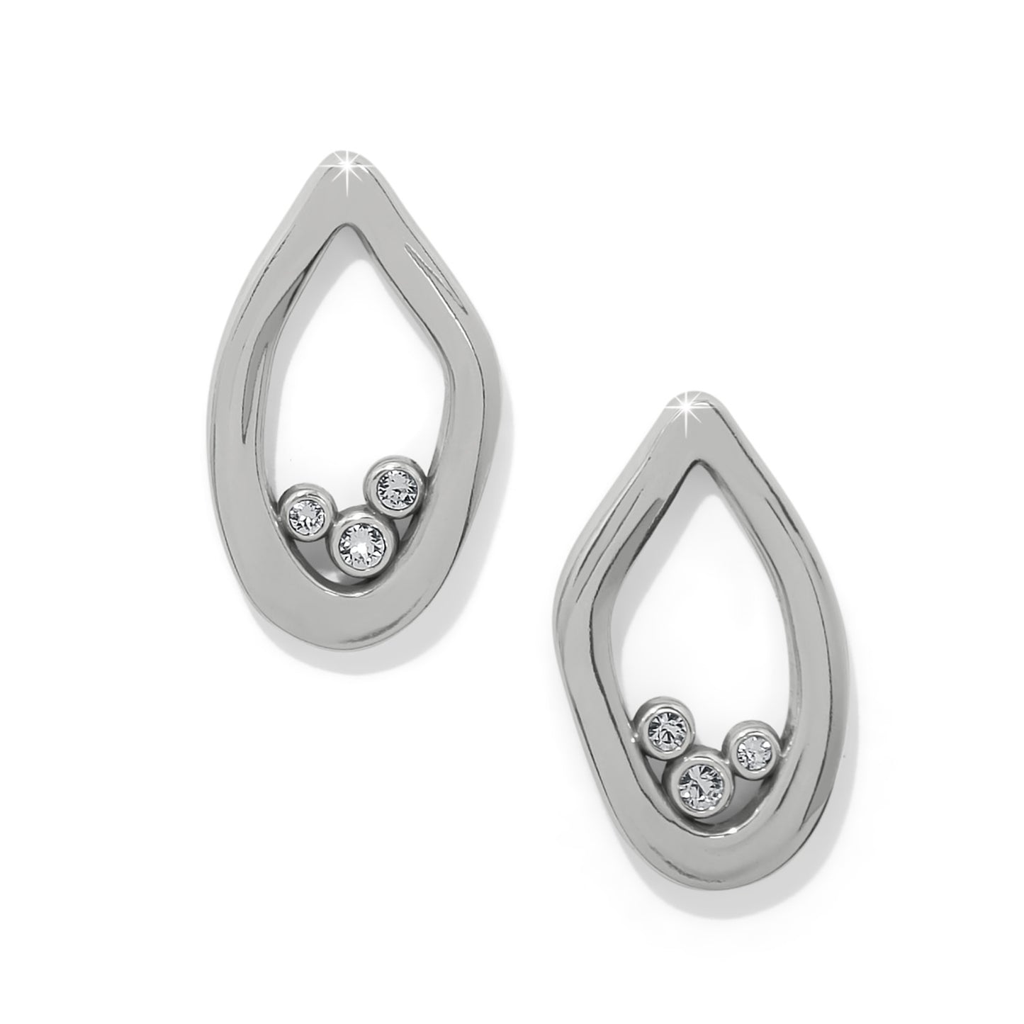 Cascade lumina silver post earring
