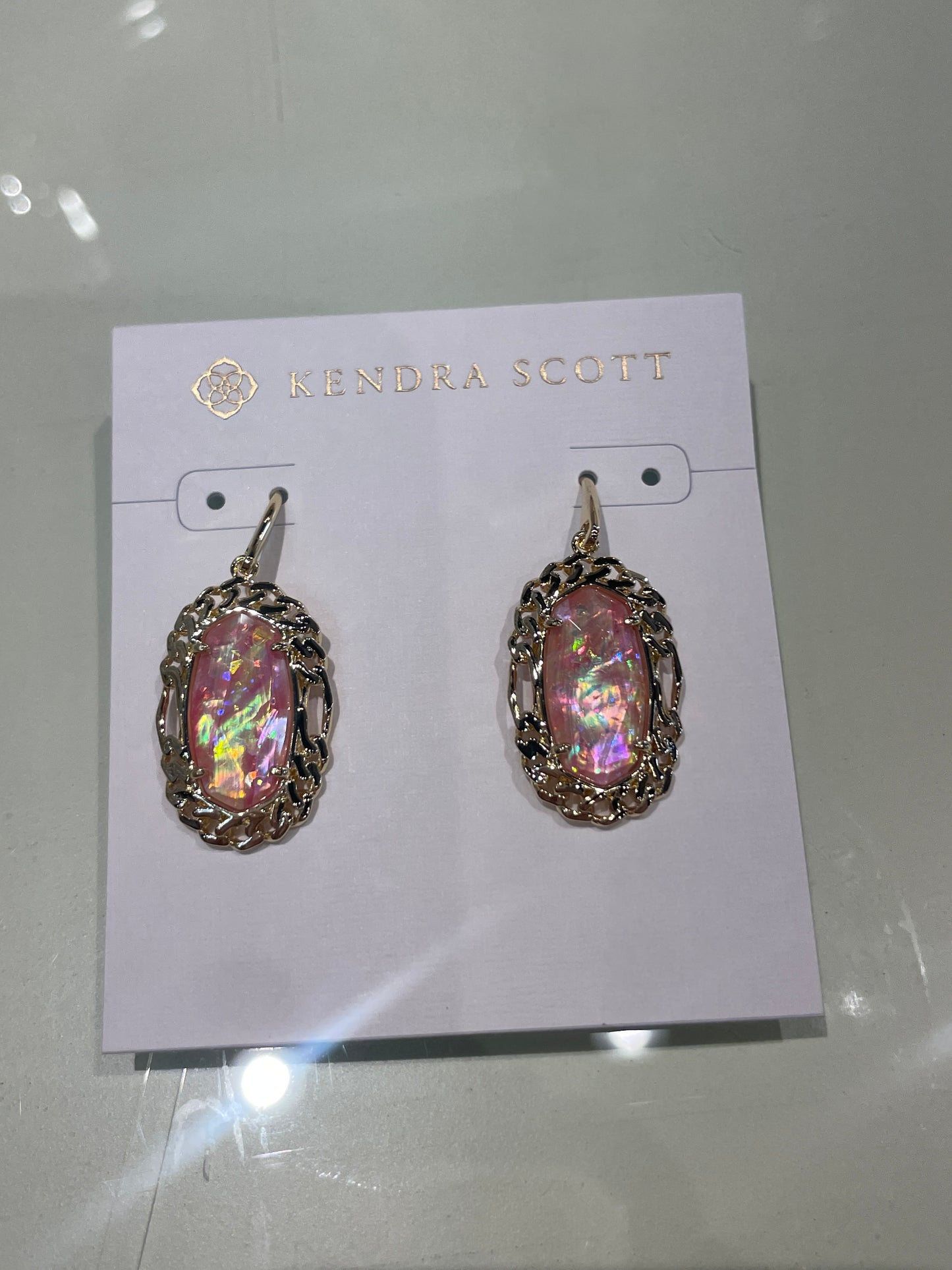 Dani Figaro frame drop earrings