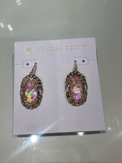 Dani Figaro frame drop earrings