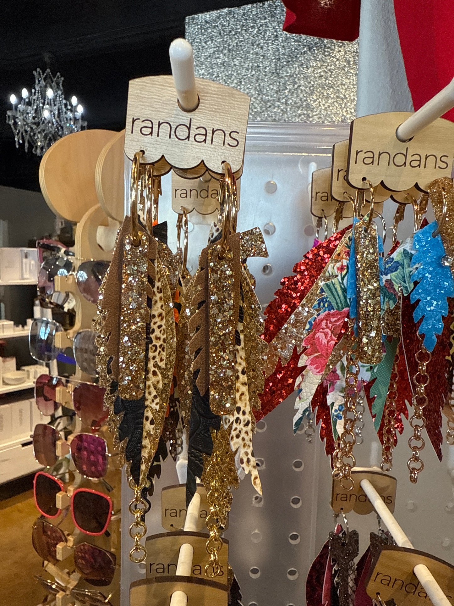 Feather detailed earrings