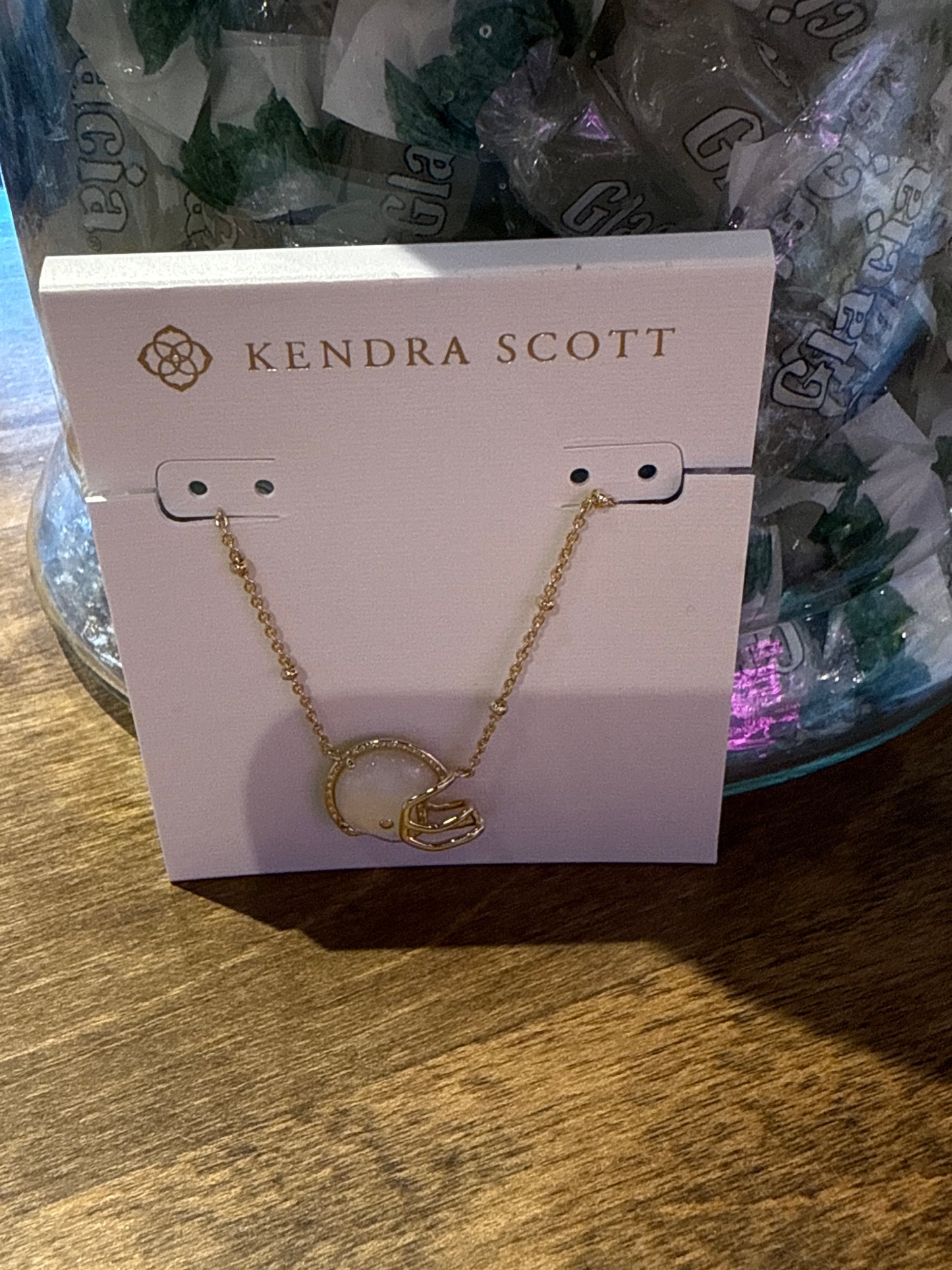 Football helmet necklace