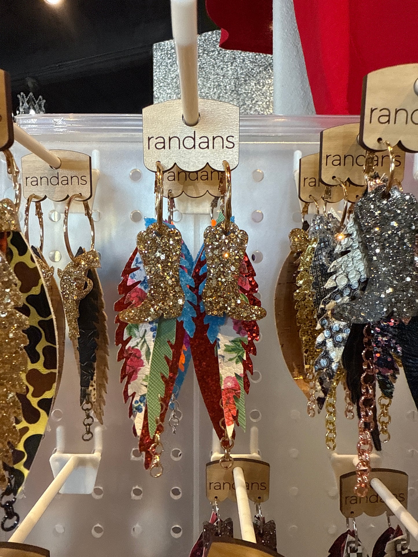 Feather detailed earrings