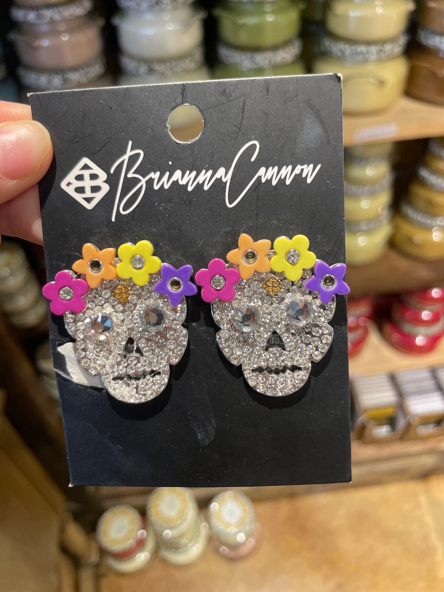 PAVE SUGAR SKULLS STUDS