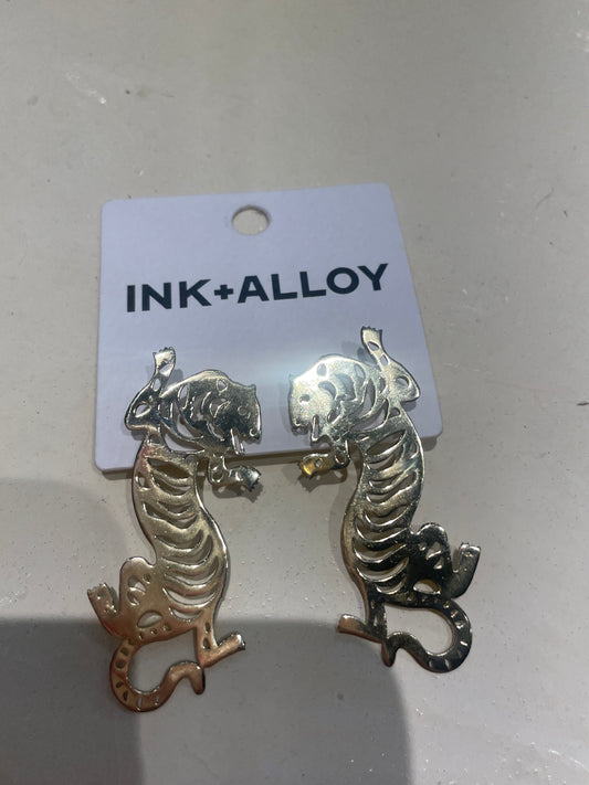 tiger earrings
