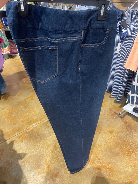 DARK BLUE ANKLE JEAN