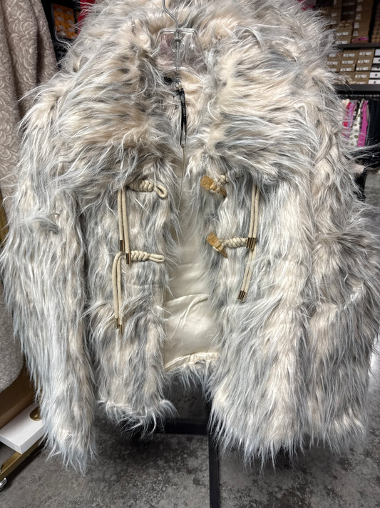 Giana hairy faux fur jacket