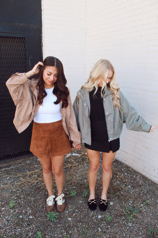 High Neck Long Sleeve Bomber Jacket