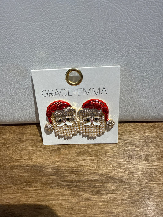 Santa stud earrings