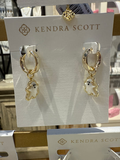 Ghost huggie earrings