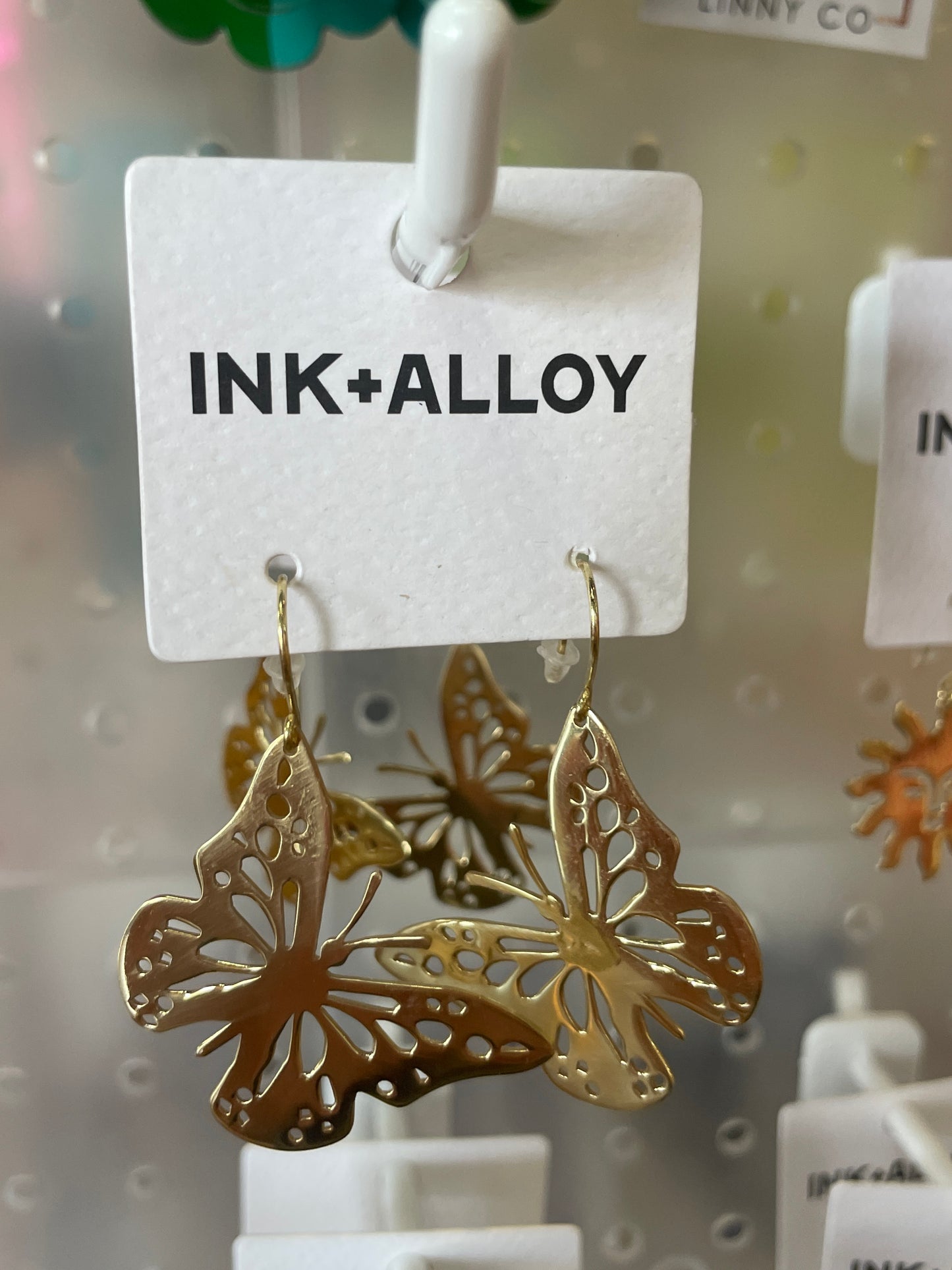 MONICA BUTTERFLY DANGLE EARRINGS