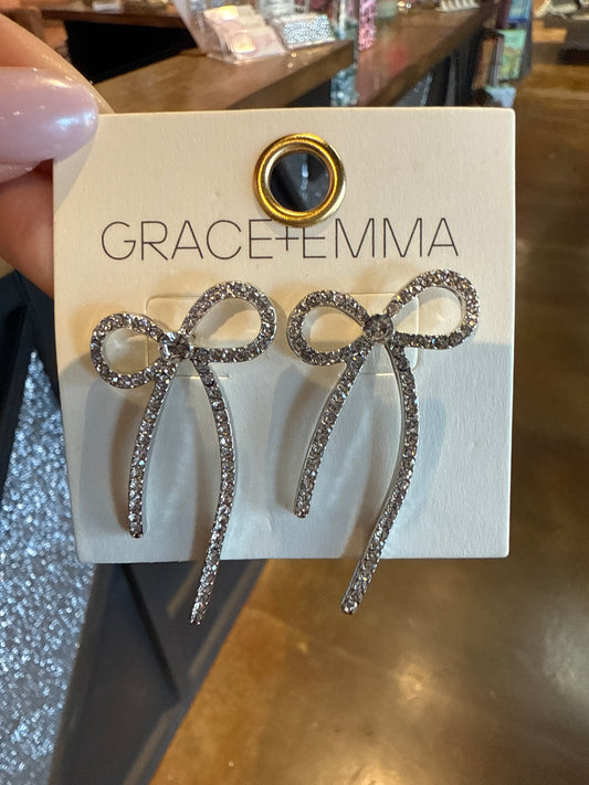 BOW STUD EARRINGS