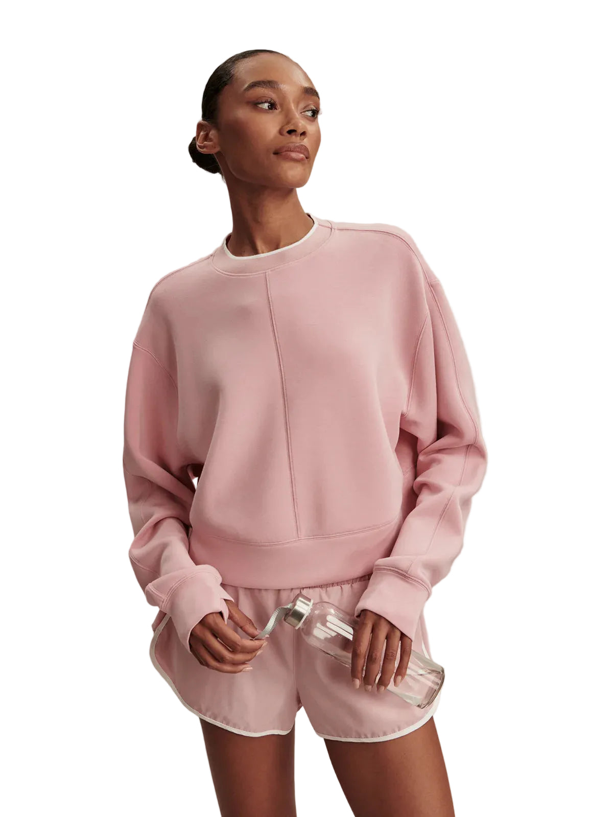 Tasmin Cropped Sweat - Zephyr Mauve