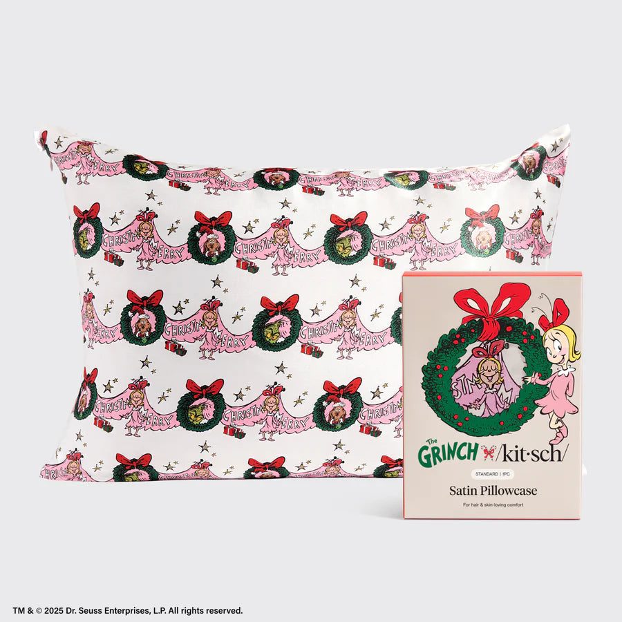 Cindy Lou Who Kitsch King Size Satin Pillow Case